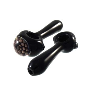 "5"" Black Spoon w/Flower Head"